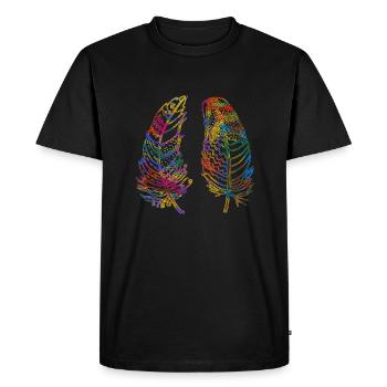Stylo - T-shirt Premium bio Homme - noir - Devant - Nico (187cm)