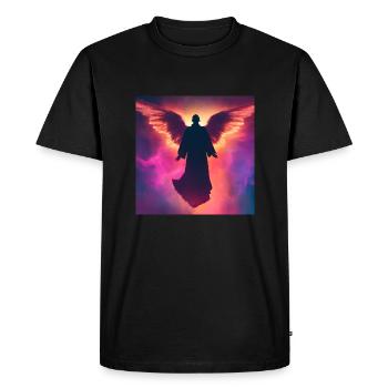 Spiritualité - T-shirt Premium bio Homme - noir - Devant - Nico (187cm)