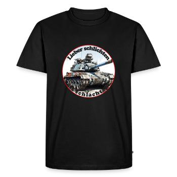 Mieux vaut s’installer que d’abattre - T-shirt Premium bio Homme - noir - Devant - Nico (187cm)