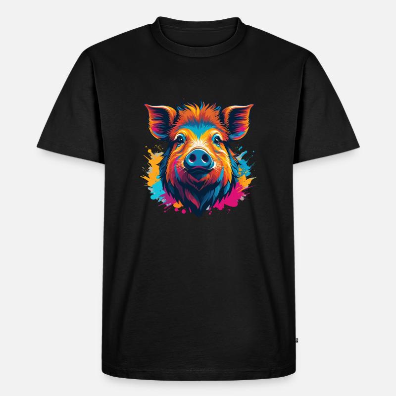 Boar - Men's Premium Organic T-Shirt - black