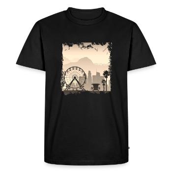 Los angeles californie voyage ville usa amérique - T-shirt Premium bio Homme - noir - Devant - Nico (187cm)