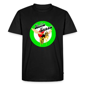 Wasp Mod Target Green Roundel bella donna - Men's Premium Organic T-Shirt - black - Front - Nico (187cm)