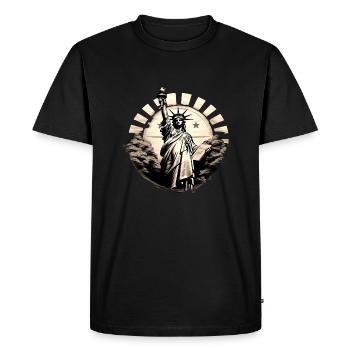 New York, États-Unis, Amérique, Voyage, Ville touristique - T-shirt Premium bio Homme - noir - Devant - Nico (187cm)