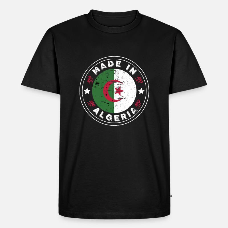 Made in Algerien - Geschenkidee Algerien - Männer Premium Bio T-Shirt - Schwarz