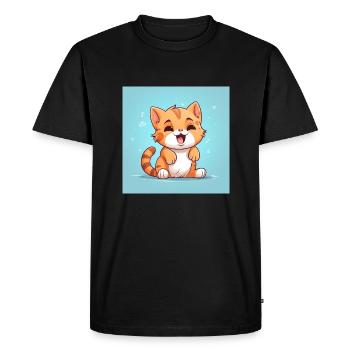 Pattes de velours - T-shirt Premium bio Homme - noir - Devant - Nico (187cm)
