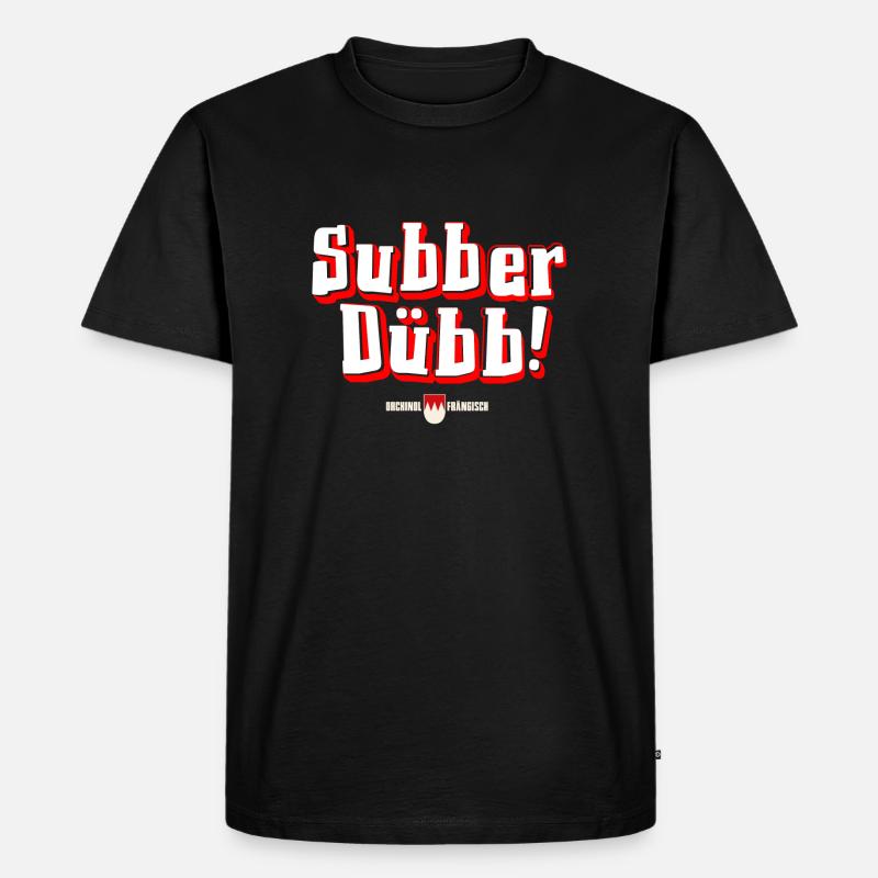 Subber Dübb! - Männer Premium Bio T-Shirt - Schwarz