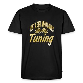 Tuning - Men's Premium Organic T-Shirt - black - Front - Nico (187cm)