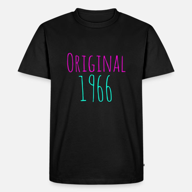 original 1966 - Männer Premium Bio T-Shirt - Schwarz