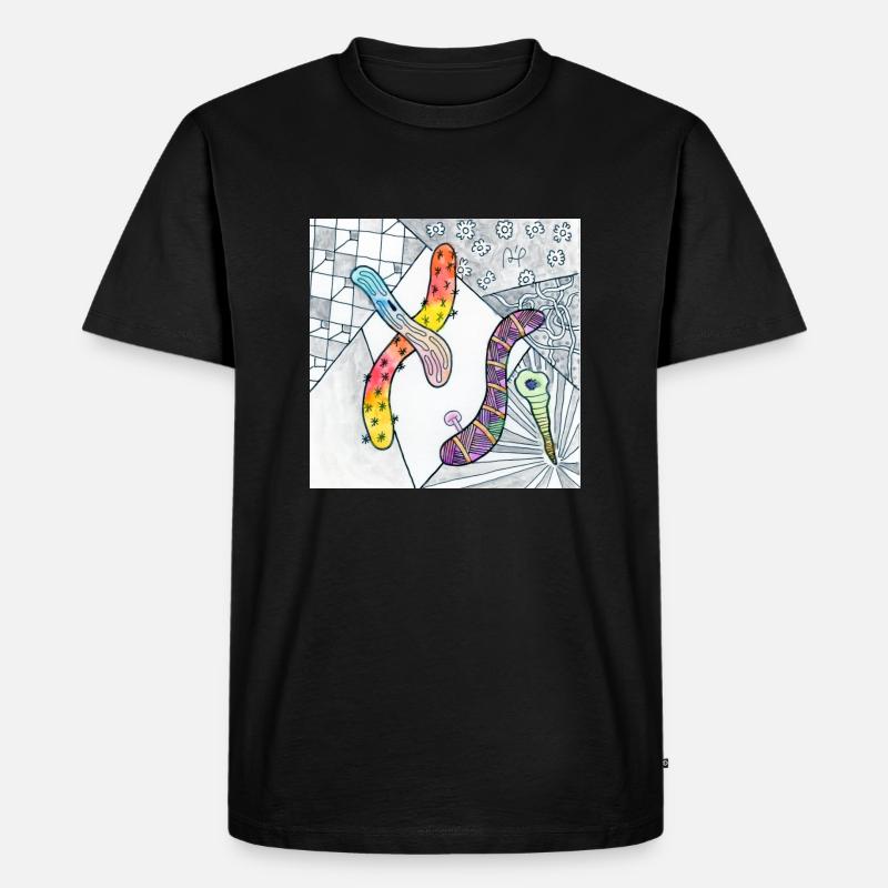 Wirrwarr 1 - Männer Premium Bio T-Shirt - Schwarz