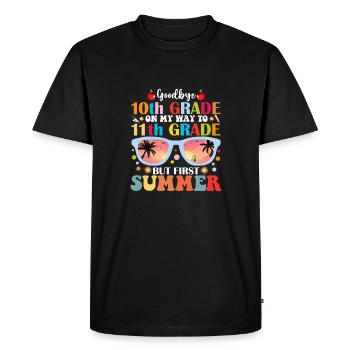 Adieu la 10e année à la 11e année, mais le premier été - T-shirt Premium bio Homme - noir - Devant - Nico (187cm)