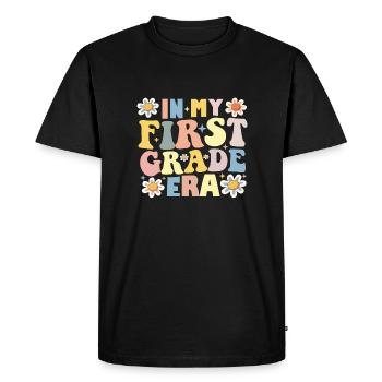 Teacher Students 1st Grade In My First Grade Era - Men's Premium Organic T-Shirt - black - Front - Nico (187cm)