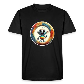 COULEURS ROBIC - T-shirt Premium bio Homme - noir - Devant - Nico (187cm)