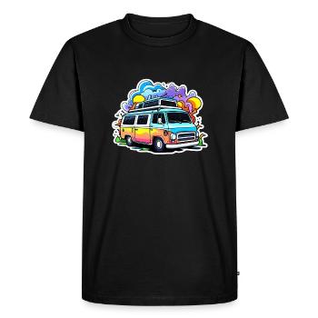 Camper Wohnmobil Campen - Männer Premium Bio T-Shirt - Schwarz - Vorne - Nico (187cm)
