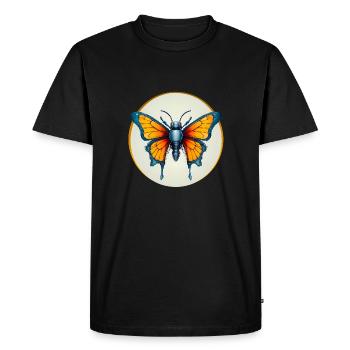 ROBOT PAPILLON - T-shirt Premium bio Homme - noir - Devant - Nico (187cm)