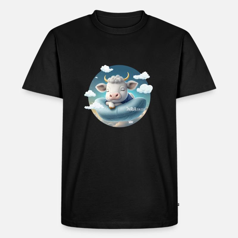 Sternzeichen Stier - Männer Premium Bio T-Shirt - Schwarz