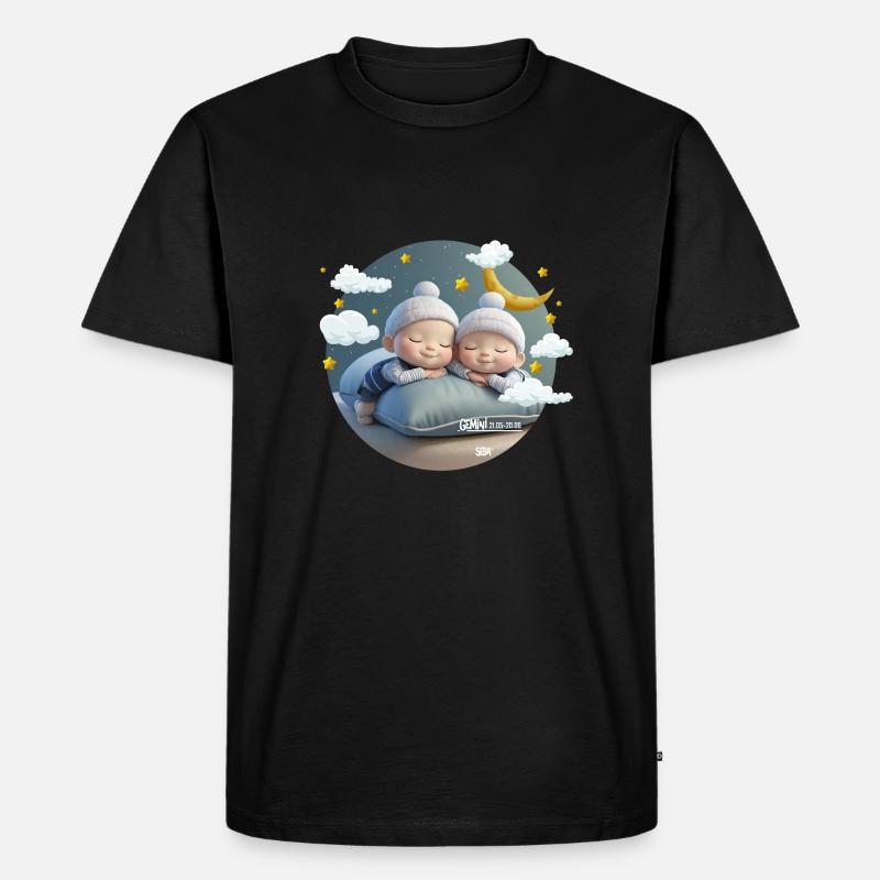 Sternzeichen Büffel - Männer Premium Bio T-Shirt - Schwarz