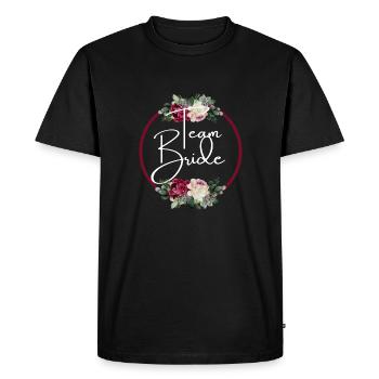 Team Floral Strap - Matching Tshirt - Men's Premium Organic T-Shirt - black - Front - Nico (187cm)