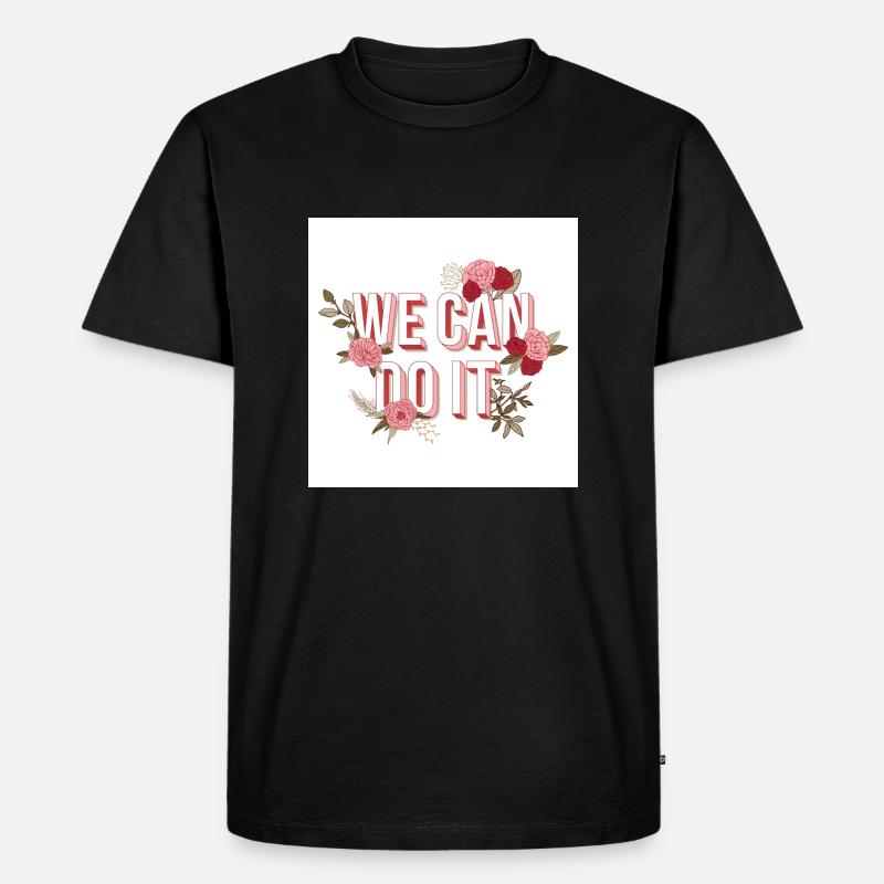 We can Do it - Männer Premium Bio T-Shirt - Schwarz