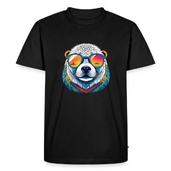 Phoque - T-shirt Premium bio Homme - noir - Devant - Nico (187cm)