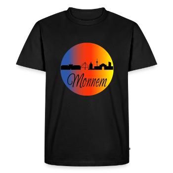 Mannheim Monnem Mannheimat - Men's Premium Organic T-Shirt - black - Front - Nico (187cm)