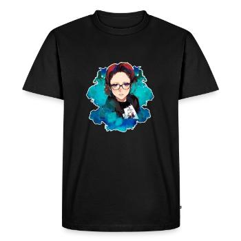 Madame Soline version Manga - T-shirt Premium bio Homme - noir - Devant - Nico (187cm)