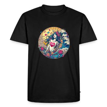 confetti - T-shirt Premium bio Homme - noir - Devant - Nico (187cm)