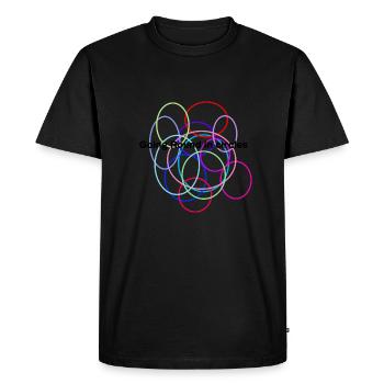 Circles - Men's Premium Organic T-Shirt - black - Front - Nico (187cm)