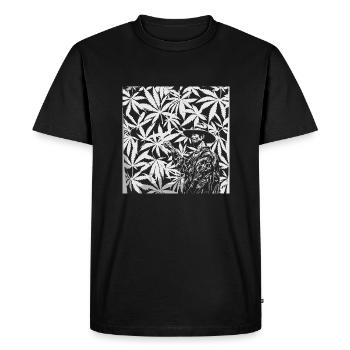 Fumer de l’herbe Cannabis Fumer du cannabis Trip Dream Joint - T-shirt Premium bio Homme - noir - Devant - Nico (187cm)