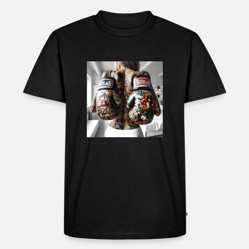Pop Comics Boxers - Männer Premium Bio T-Shirt - Schwarz