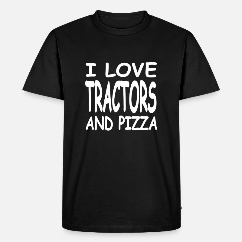 Traktor - Männer Premium Bio T-Shirt - Schwarz