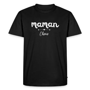 Mommy Darling - Men's Premium Organic T-Shirt - black - Front - Nico (187cm)