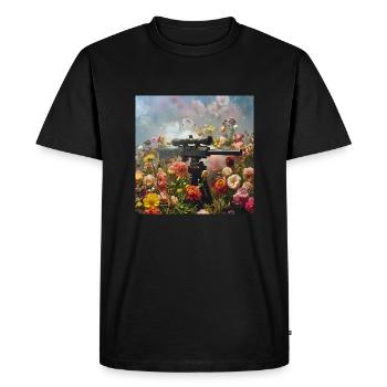 Le pouvoir des fleurs - T-shirt Premium bio Homme - noir - Devant - Nico (187cm)