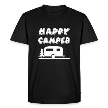 Campeur - T-shirt Premium bio Homme - noir - Devant - Nico (187cm)