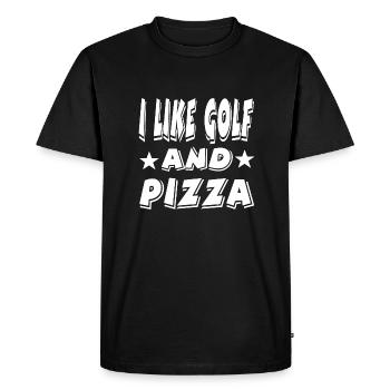 Golfe - T-shirt Premium bio Homme - noir - Devant - Nico (187cm)