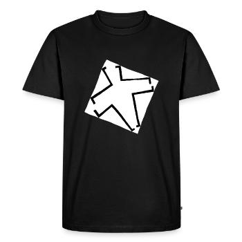 Bannière de la Fraternité - T-shirt Premium bio Homme - noir - Devant - Nico (187cm)