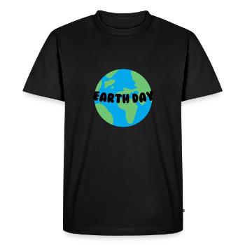 Jour de la Terre - T-shirt Premium bio Homme - noir - Devant - Nico (187cm)