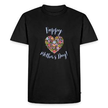 Bonne fête des mères - T-shirt Premium bio Homme - noir - Devant - Nico (187cm)