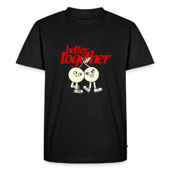 Mieux ensemble - T-shirt Premium bio Homme - noir - Devant - Nico (187cm)