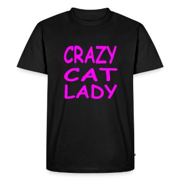 Chat - T-shirt Premium bio Homme - noir - Devant - Nico (187cm)