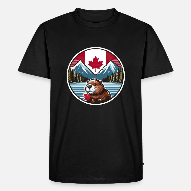 Kanada Bieber 2 - Männer Premium Bio T-Shirt - Schwarz