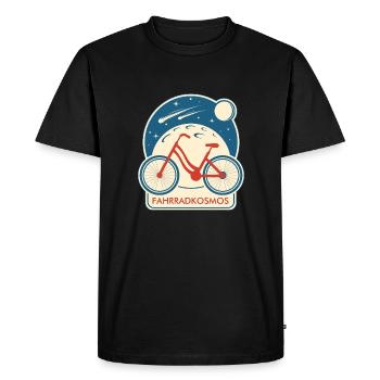 Le Cosmos du Vélo, Cosmos du Vélo - T-shirt Premium bio Homme - noir - Devant - Nico (187cm)