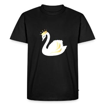 Cygne Doré - T-shirt Premium bio Homme - noir - Devant - Nico (187cm)