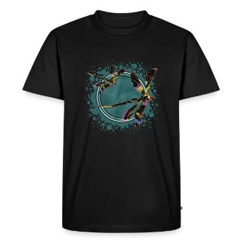 Important - T-shirt Premium bio Homme - noir - Devant - Nico (187cm)