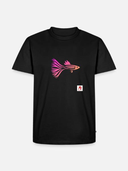 Guppy - Männer Premium Bio T-Shirt - Schwarz