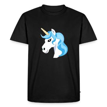 Licorne arc-en-ciel Licorne Cheval arc-en-ciel LGBTQ 1 - T-shirt Premium bio Homme - noir - Devant - Nico (187cm)