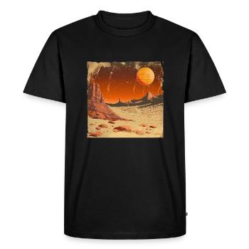 Mars - Men's Premium Organic T-Shirt - black - Front - Nico (187cm)
