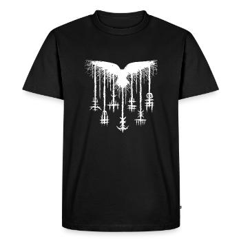 Vikings norden valhalla suède scandinavia flaga - T-shirt Premium bio Homme - noir - Devant - Nico (187cm)