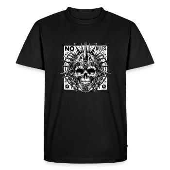 Punkskull PAS DE RÈGLES - T-shirt Premium bio Homme - noir - Devant - Nico (187cm)