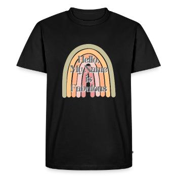 Mon nom est fabuleux - T-shirt Premium bio Homme - noir - Devant - Nico (187cm)