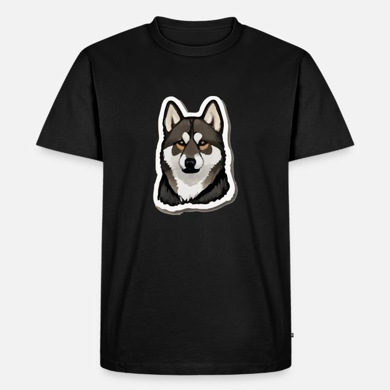 Deutscher Schäferhund - Männer Premium Bio T-Shirt - Schwarz